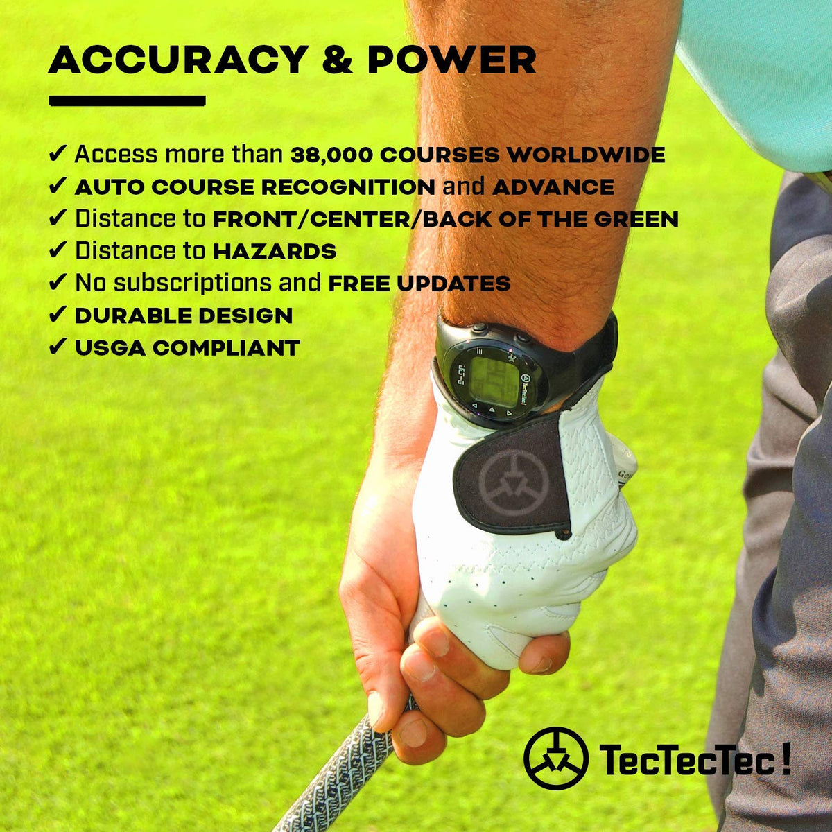 Golf GPS Watch Black A3285