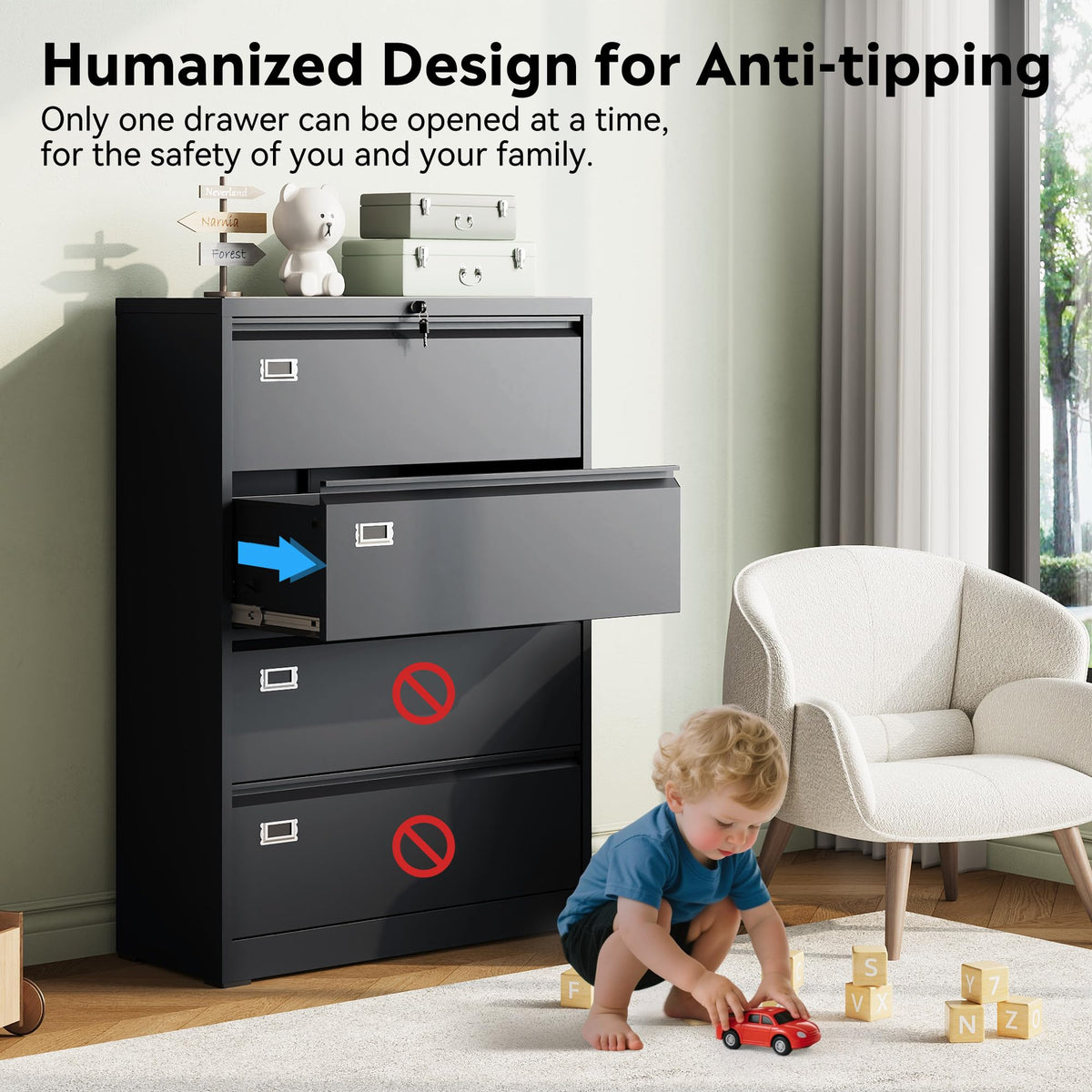 4 Drawer File Cabinet F7961
