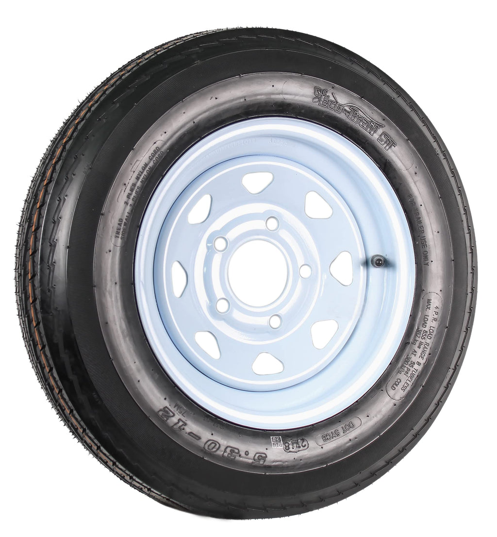 12 Inch 5 Lug Trailer Tire Rim Assembly F2116