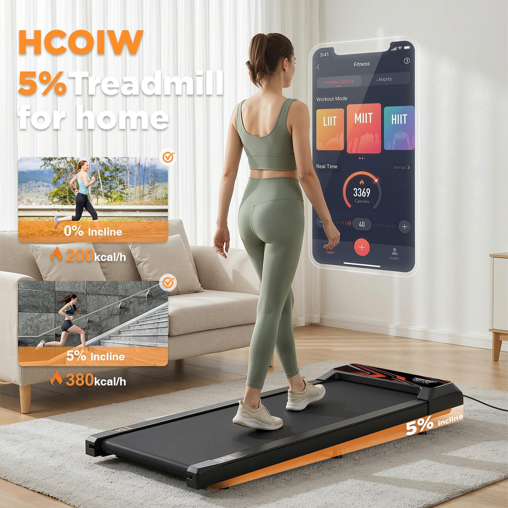 2.5HP Portable Compact Treadmill with Incline and Remote U42630