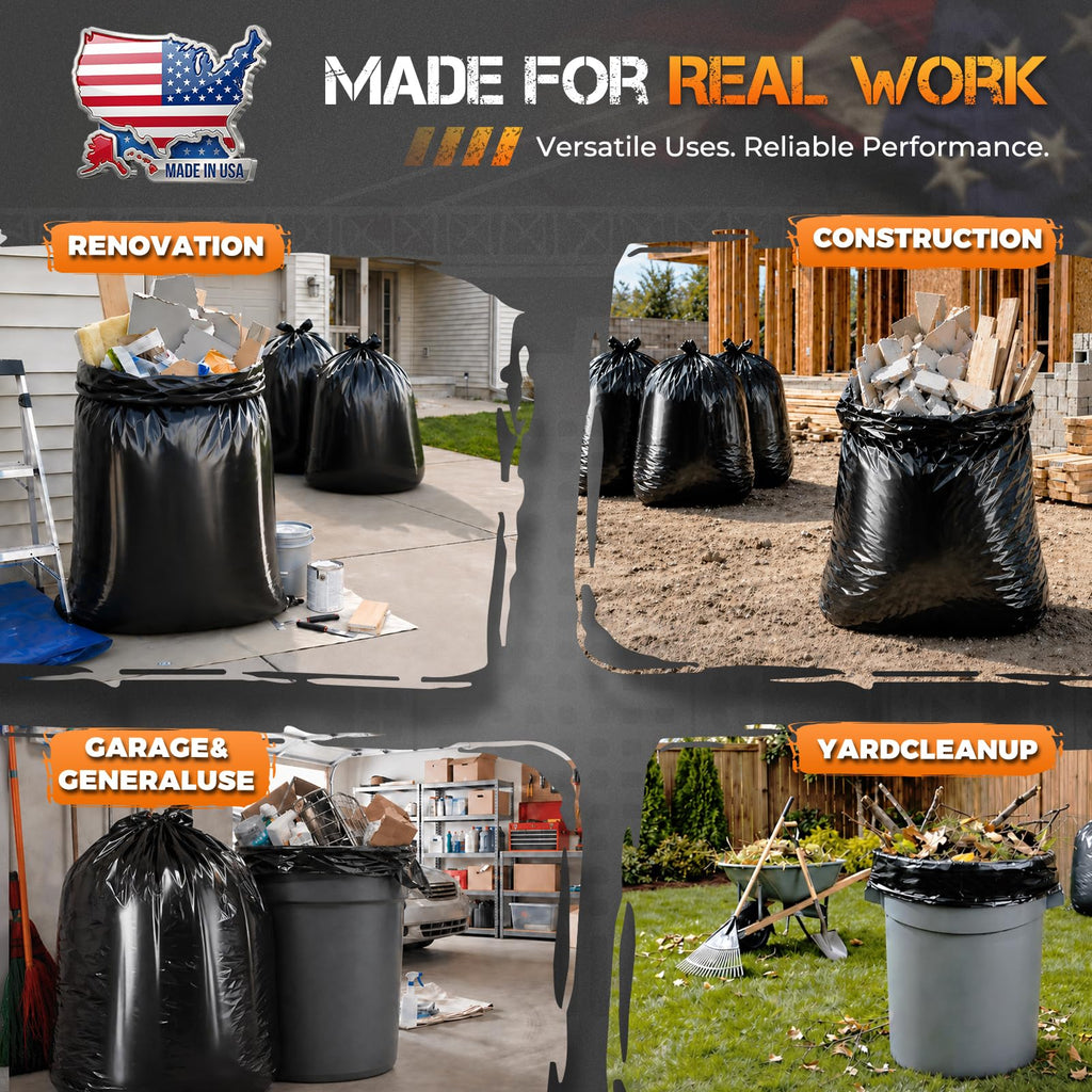 55-60 Gallon 40 Count Trash Bags N40816