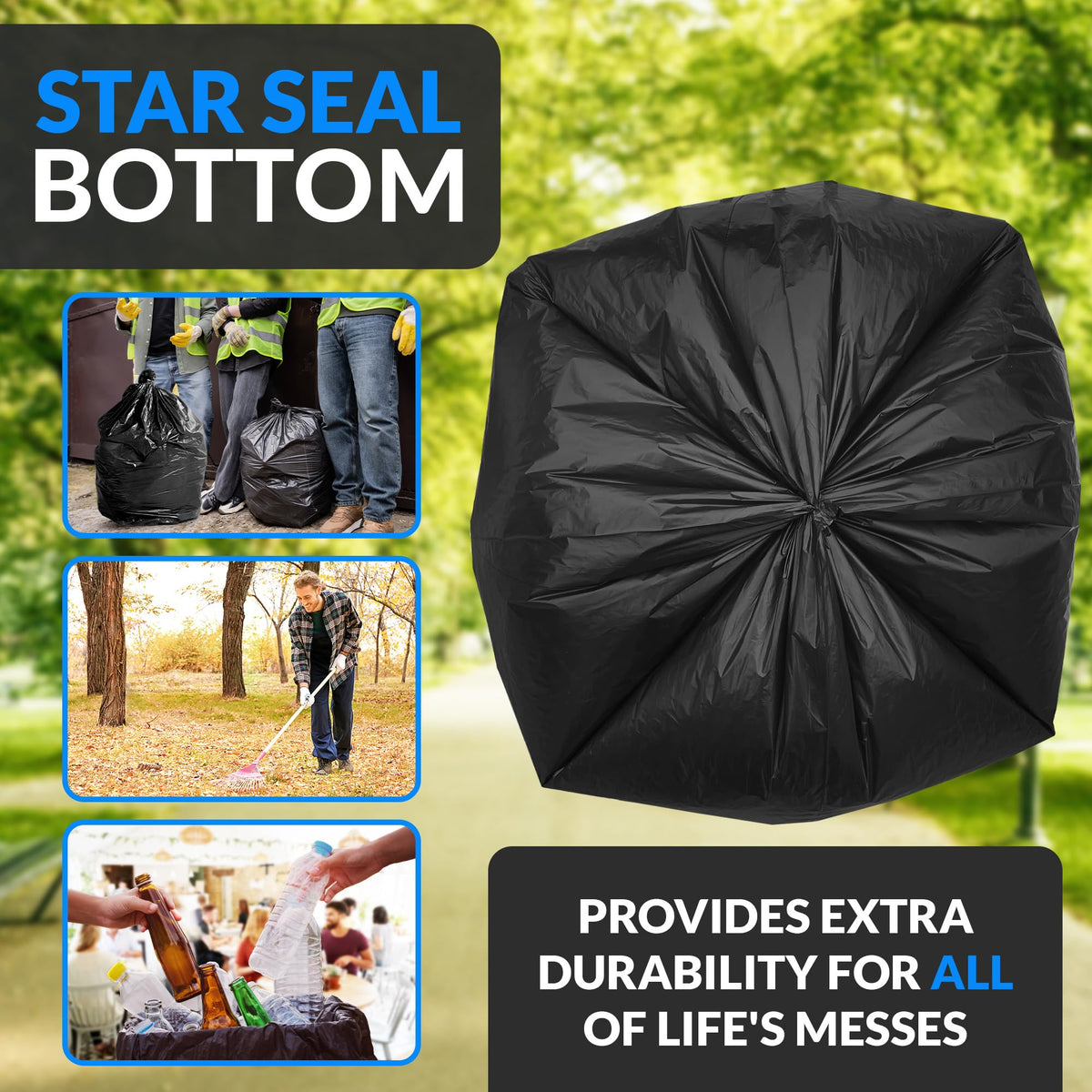 55-60 Gallon Heavy Duty Trash Bags U2849