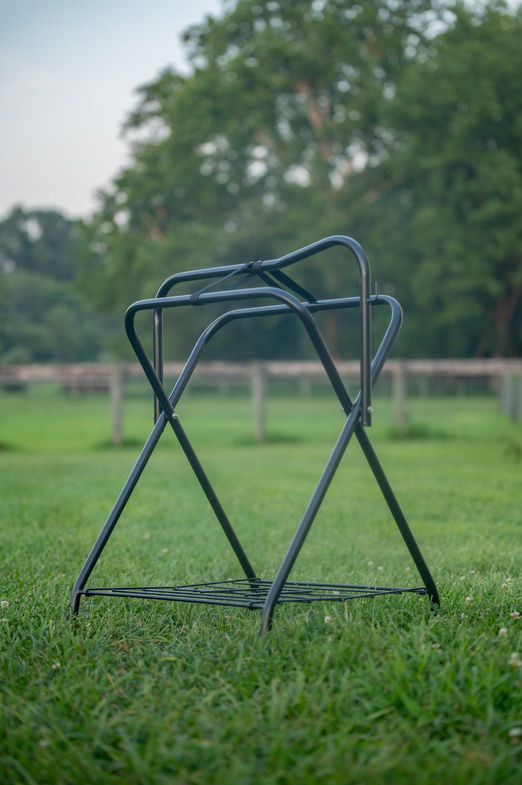 Portable Folding Saddle Rack Powder-Coated Steel R974