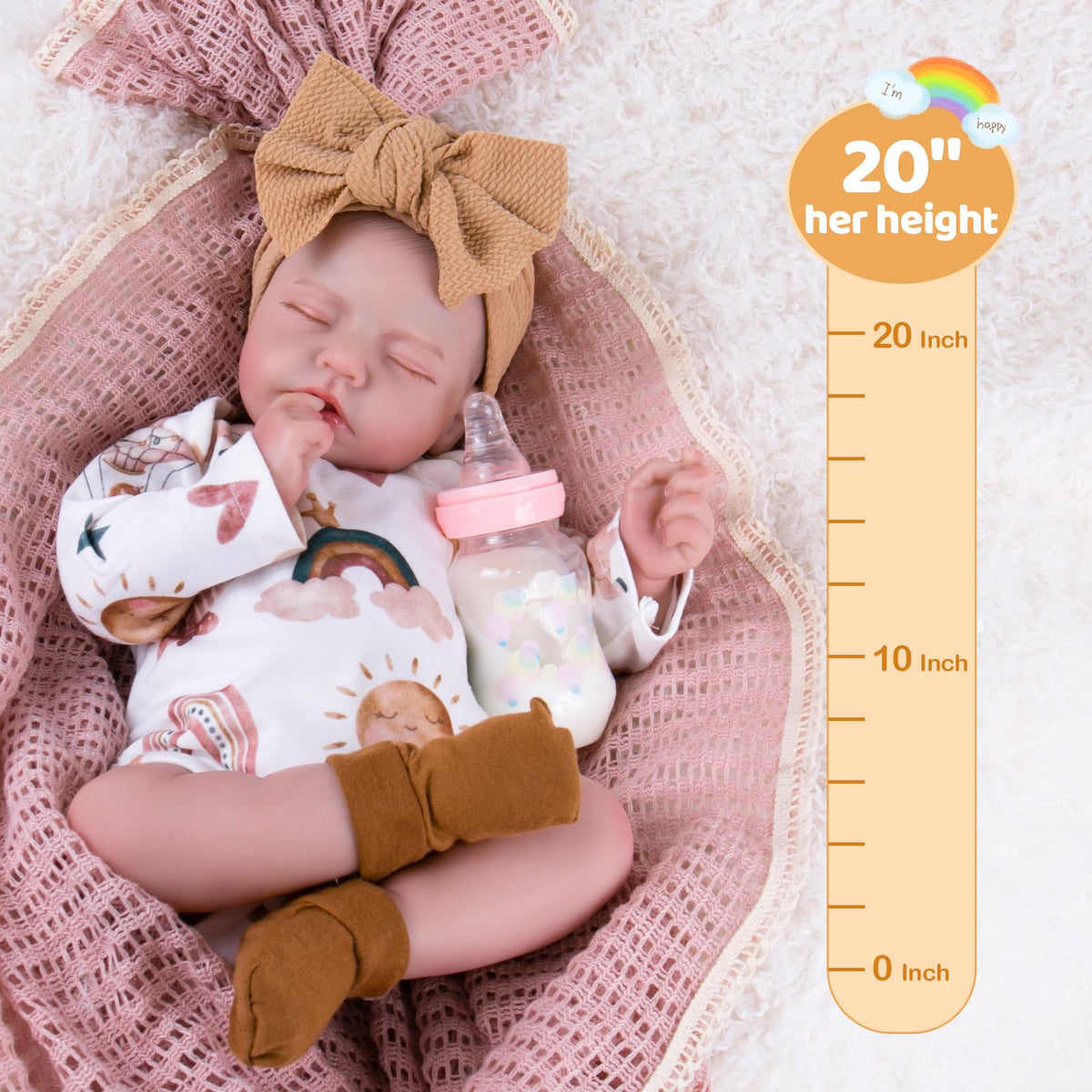 20-Inch Newborn Girl Doll J6237