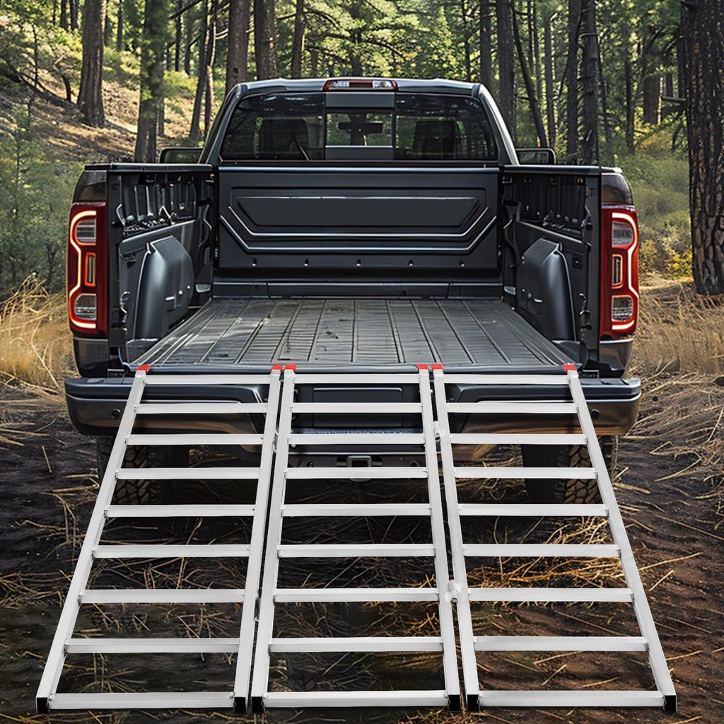 69" L x 50" W Tri-Fold Aluminum ATV Loading Ramp 1500lb Capacity F127265