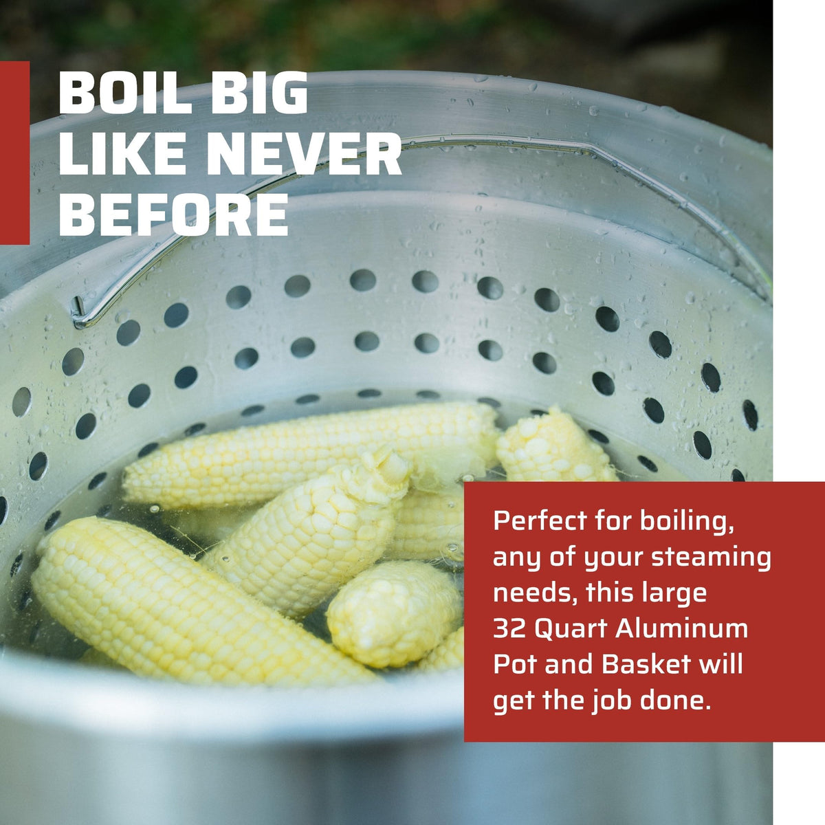 32-Quart Aluminum Pot M6695