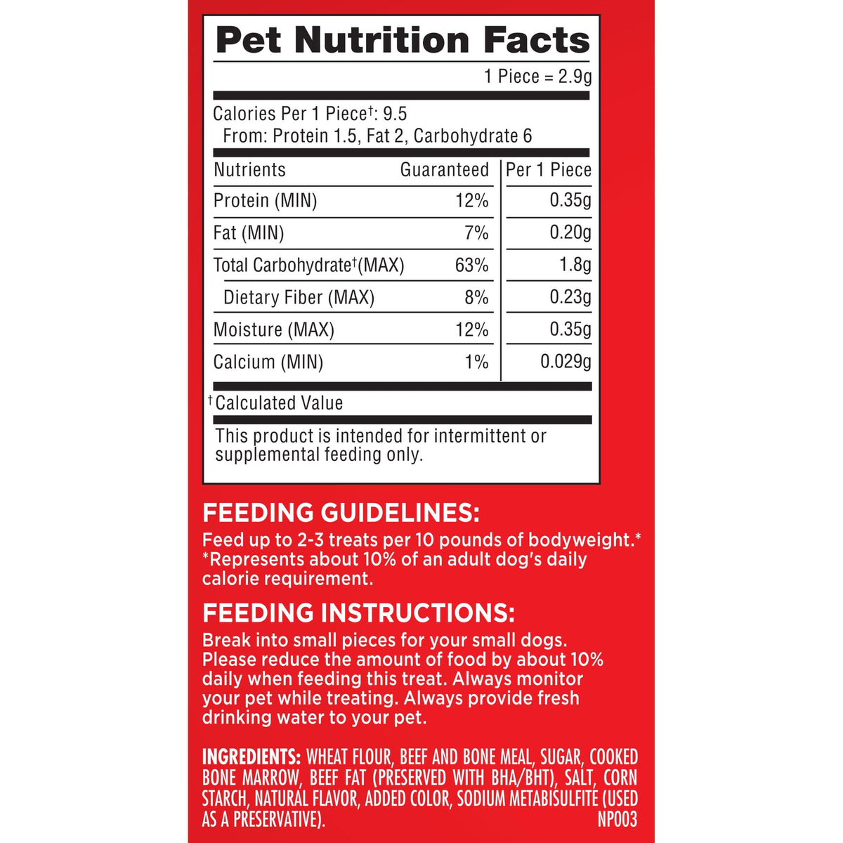 Small Dog Treats with Real Bone Marrow, 40 Oz. Q1300