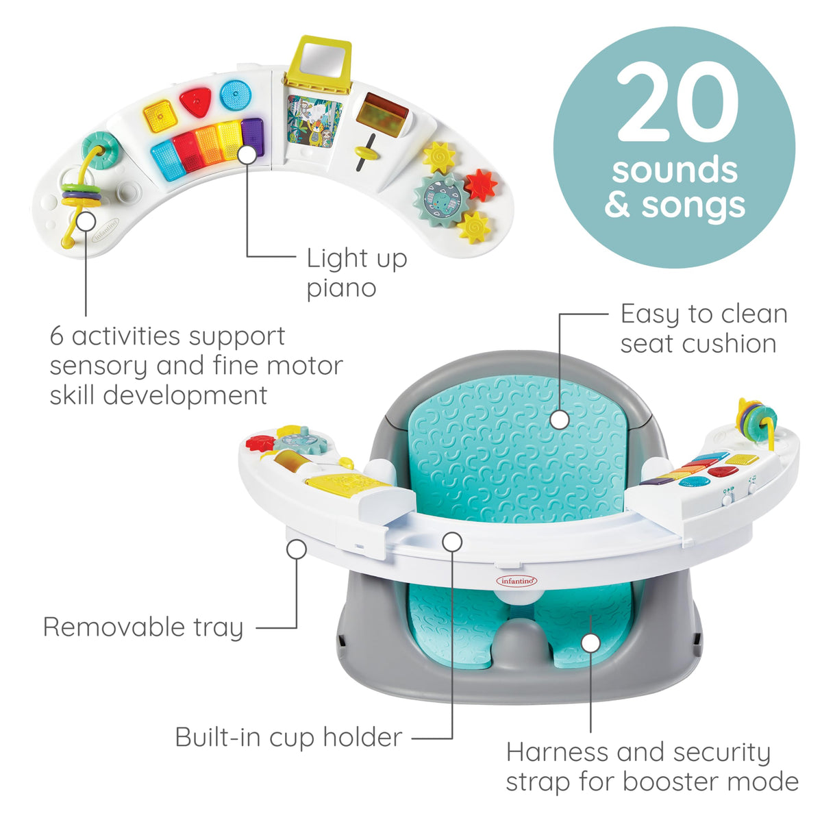 3-in-1 Discovery Seat & Booster, Teal B188048