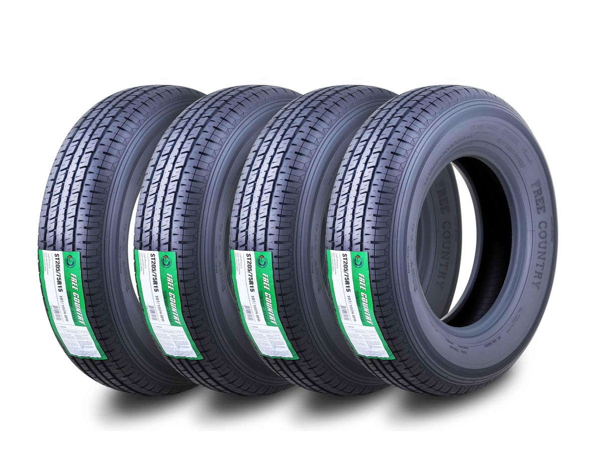 4 Premium Trailer Tire ST205/75R15 8PR LRD 107N X21289