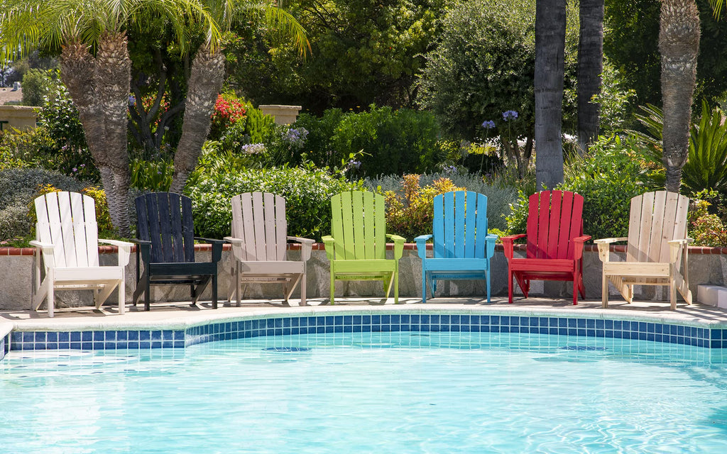 Eggshell White Wooden Adirondack Chair R462